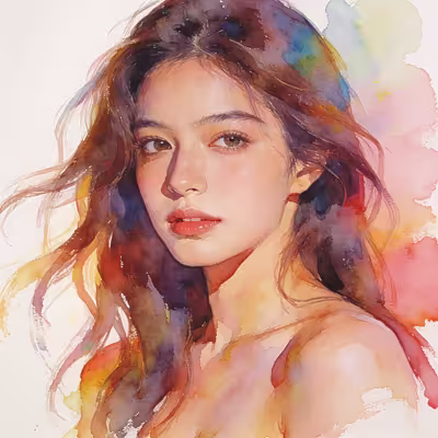 Close-up portrait of a beautiful young woman, f...